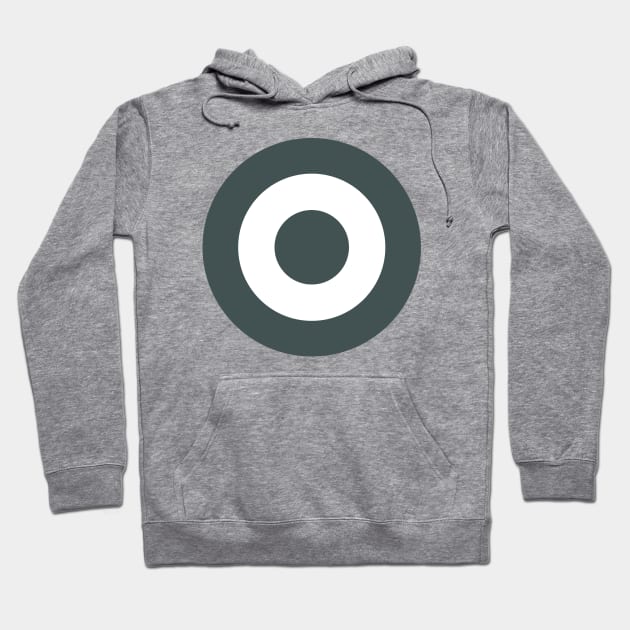 Low-visibility roundel (stealth) Hoodie by Lyvershop